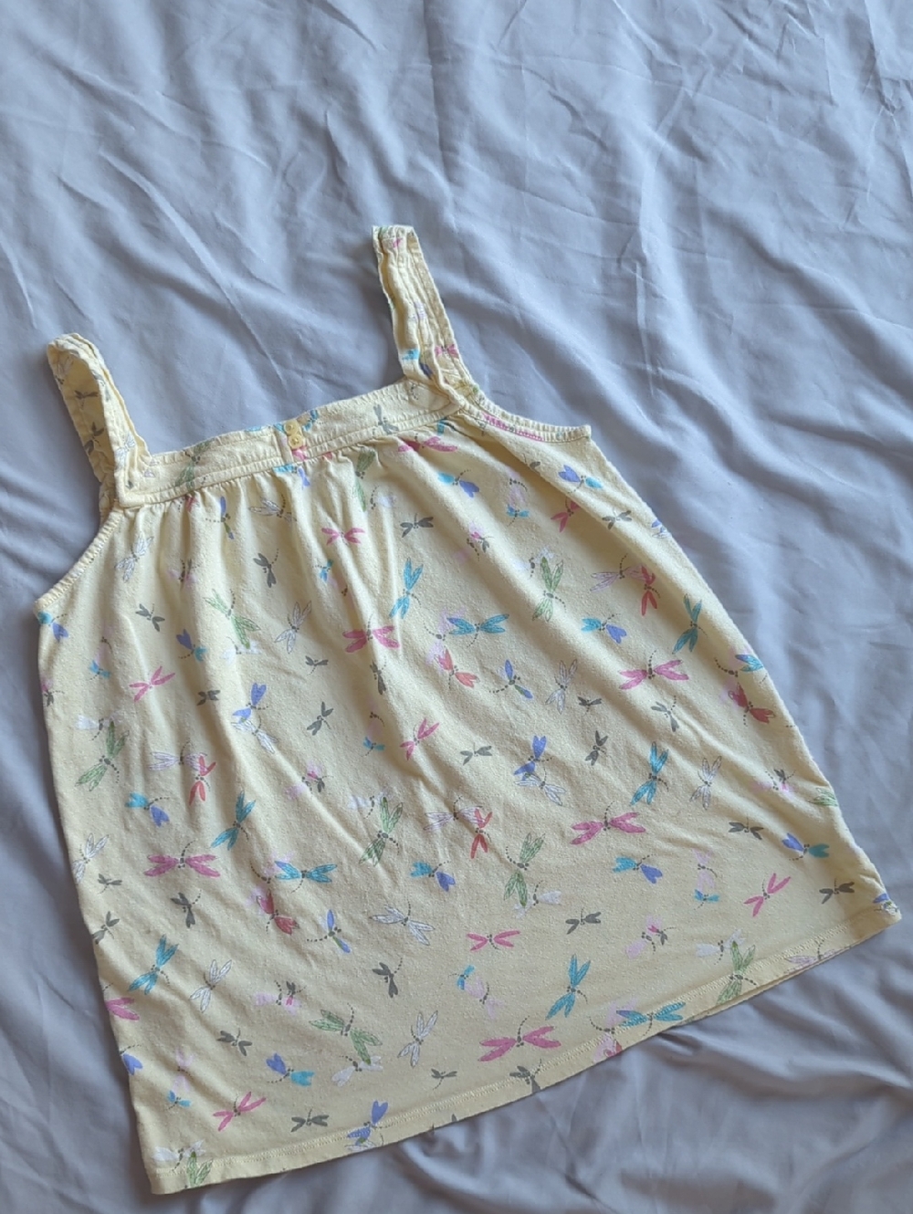 GAP 1969 Pale Yellow Tank Top with Pastel Prints